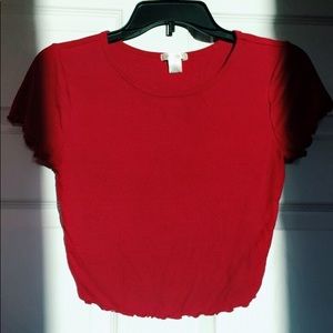 Red Crop Top